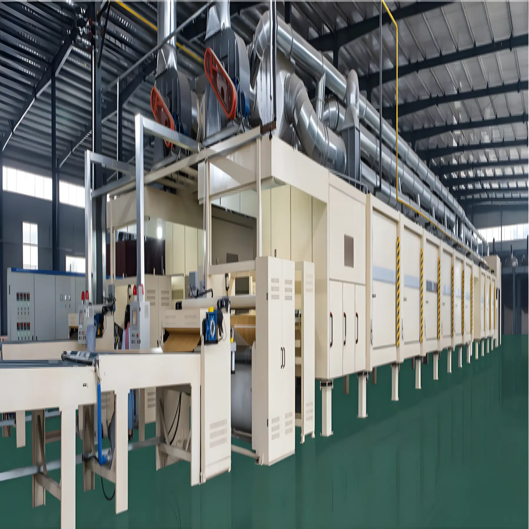 1830mm melamine paper two step high speed impregnation line Natural Gas Fuel Model